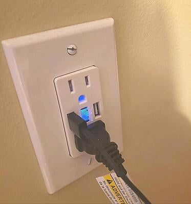 Smart Electrical  USB  LED Outlet Charger