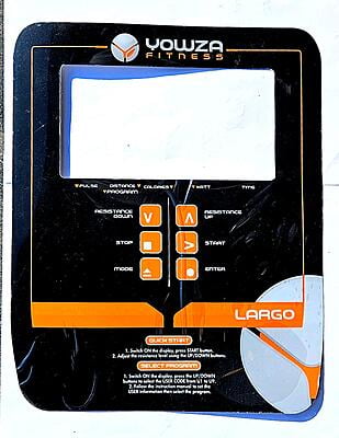 Yowza Fitness Largo Elliptical Overlay P/N 435-C5.8Y