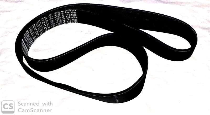 600A-343, Cybex Arc Trainer Drive Belt 16 Rib p/n 530J16-CA030