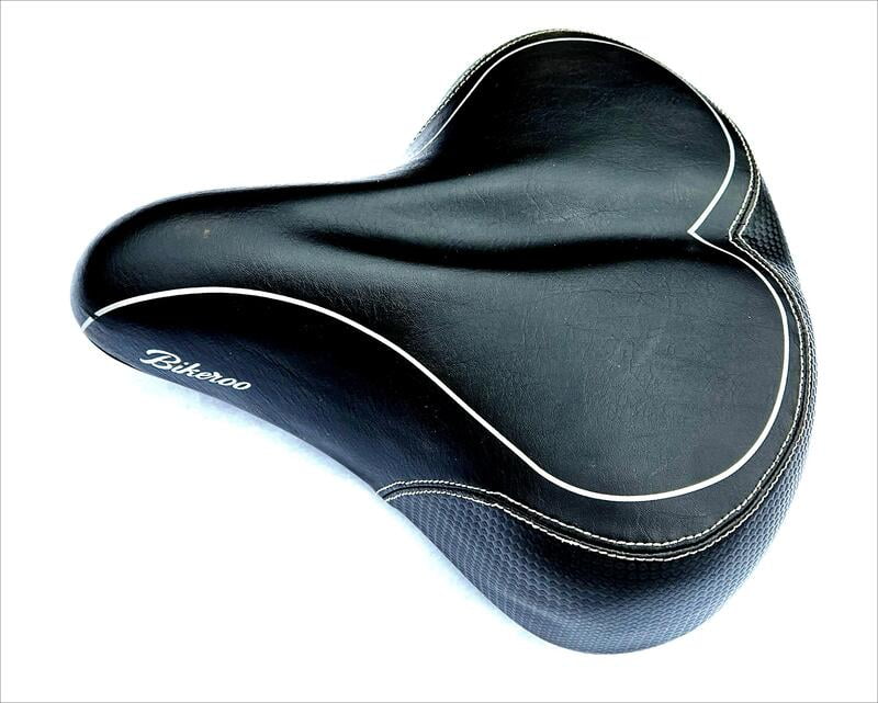 Bikeroo Oversized Bike Seat for Peloton Bike & Bike+, Exercise or Road Bikes - Compatible Bicycle Saddle Replacement with Wide Cushion for Men & Womens Comfort