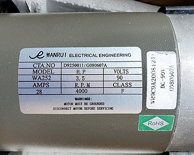 Sole F80 Treadmill Drive Motor - P/N G080607A - Sole F80 (580818)