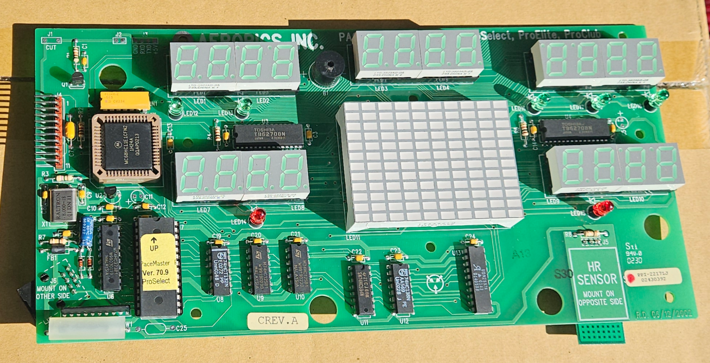 Pacemaster Pro Plus II Treadmill Display Board Pacemaster Pro Plus II Treadmill Display Board