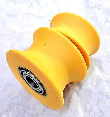 Sole Fitness Elliptical Yellow Ramp Slide Wheel Roller Pair,   Part RP060103-01
