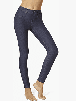 Hanes Mid-Rise Denim Jeggings