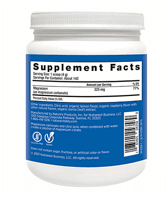 Natural Vitality Calm, The Anti-Stress Drink Mix, Magnesium Supplement Powder, Raspberry Lemon - 20 ounce