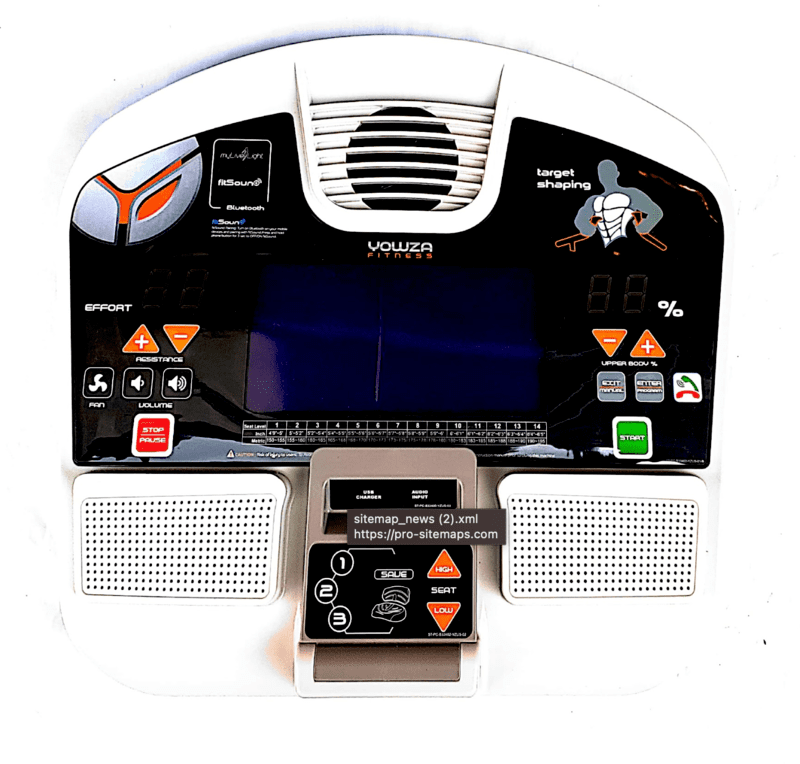 Yowza Fitness Naples Elite Ellptical Console