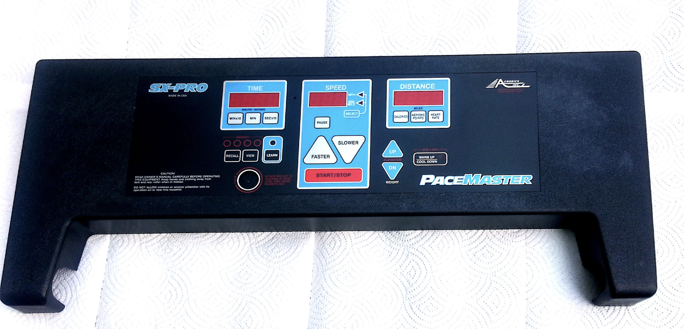 Pacemaster SX-PRO Treadmill Console
