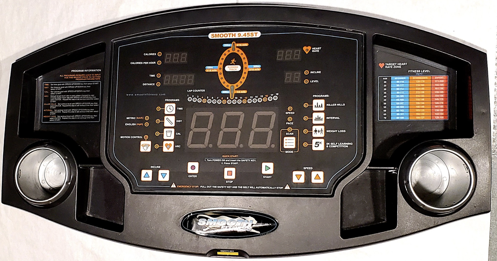 Smooth Fitness 945st Treadmill Console Assembly