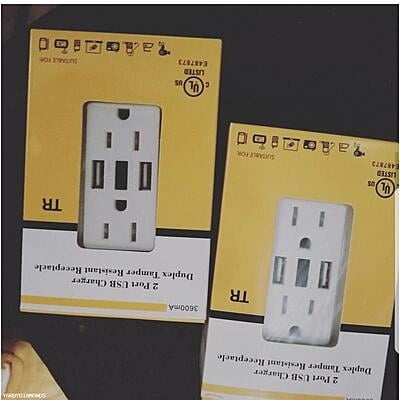 Smart Electrical  USB  LED Outlet Charger