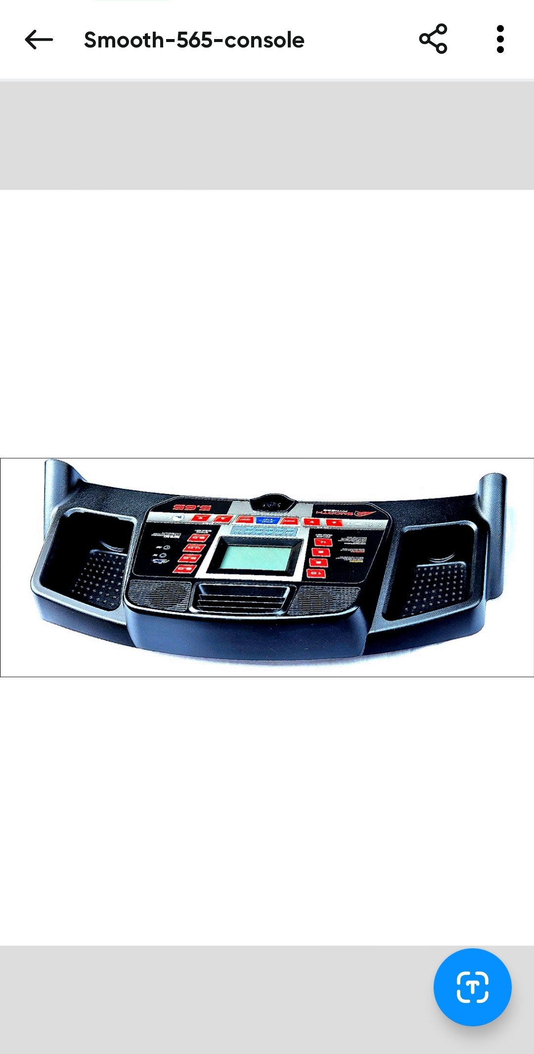 Smooth Fitness 5.65 Console Assembly