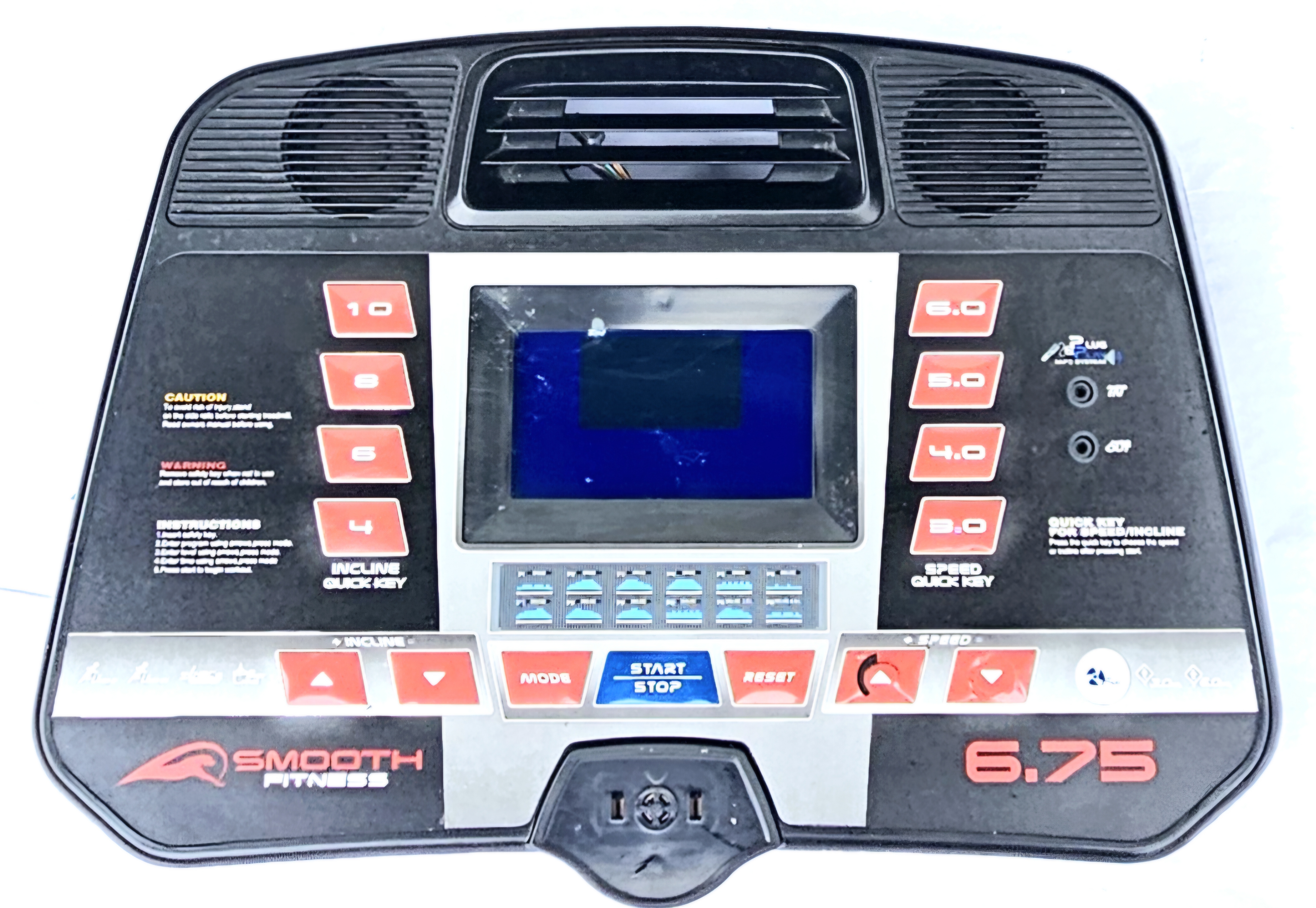 Smooth Fitness 6.75 Treadmill Console