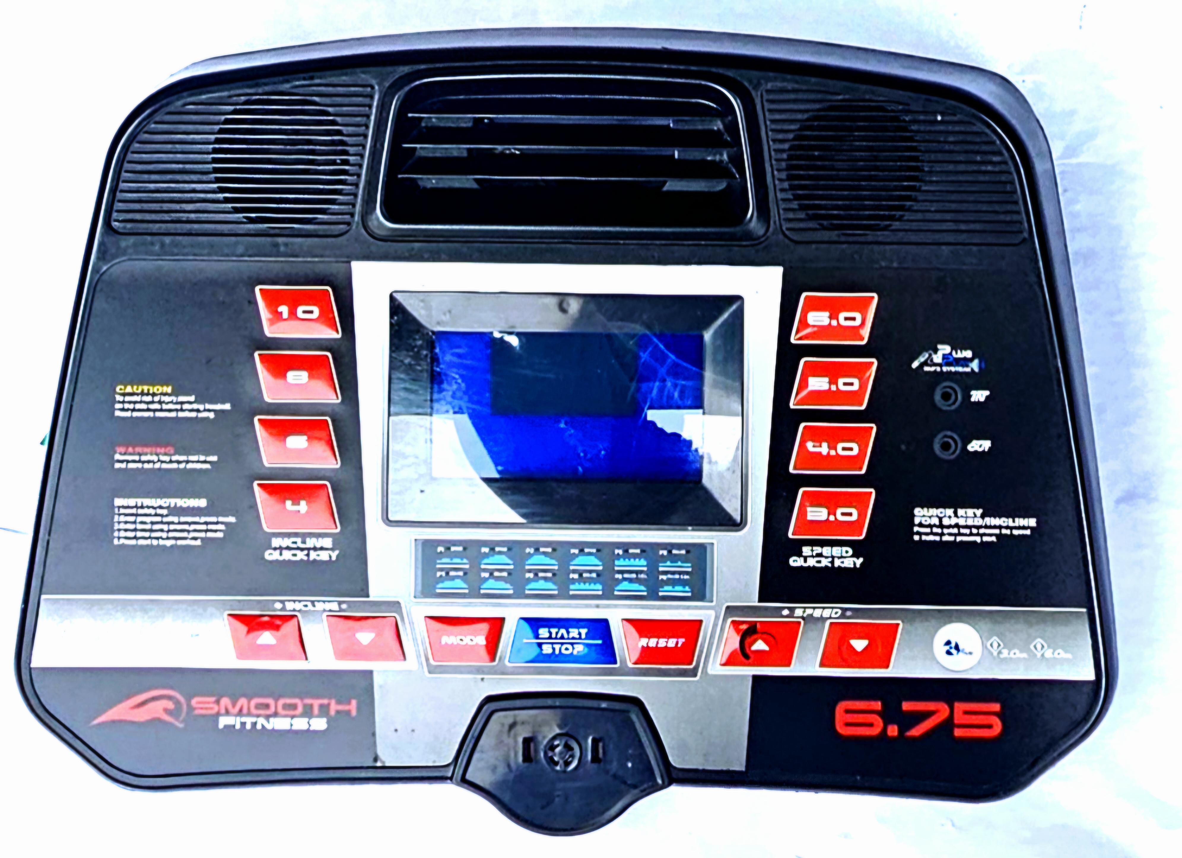 Smooth Fitness 6.75 Treadmill Console