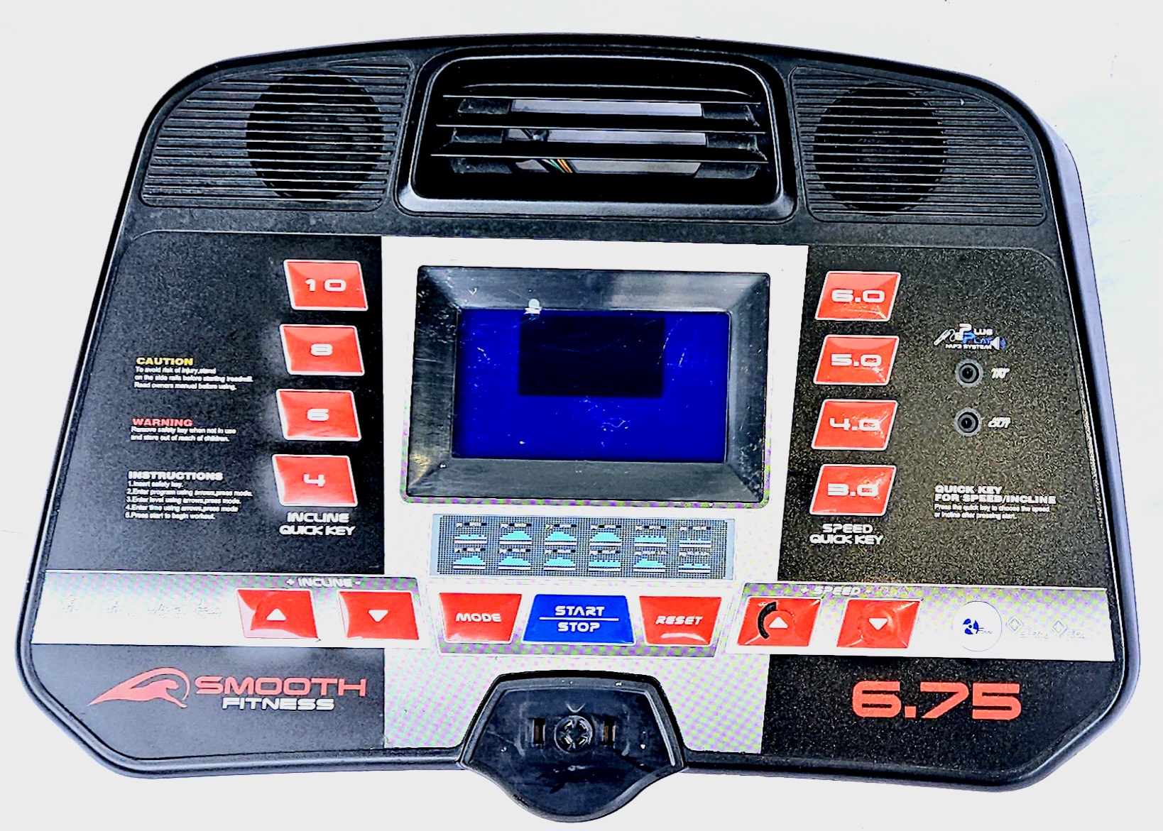 Smooth Fitness 6.75 Treadmill Console