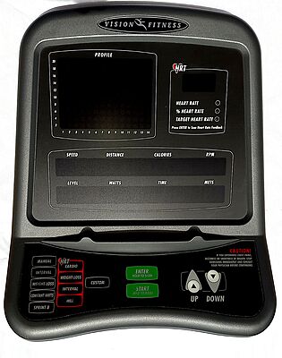 Vision Fitness 3600HRT Upright Bike Console