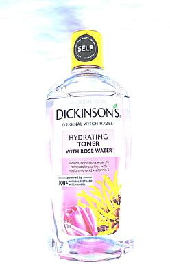Dickinson's Witch Hazel Hydrating Toner with Hyaluronic Acid, Vitamin E & Rose Water
