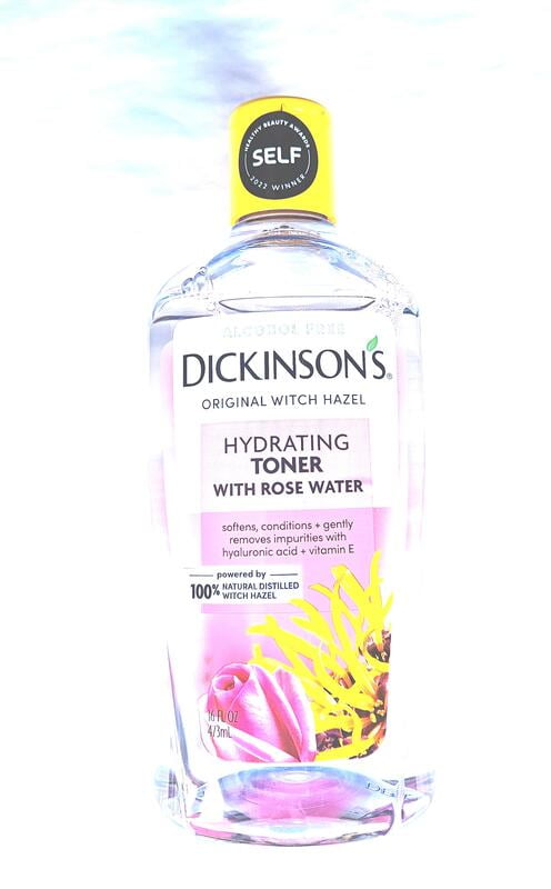 Dickinson's Witch Hazel Hydrating Toner with Hyaluronic Acid, Vitamin E & Rose Water