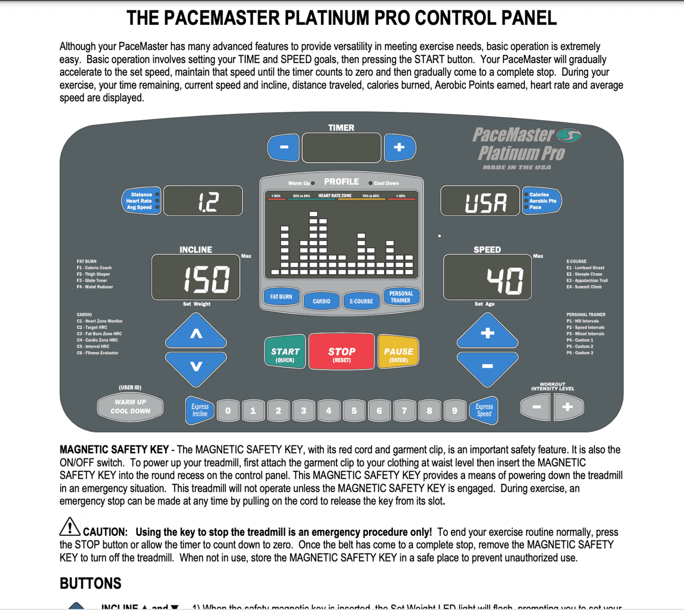 Pacemaster platinum pro treadmill deals