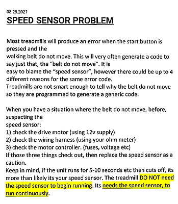 Speed Sensor - (Baldor Drive Motor)- Landice L7